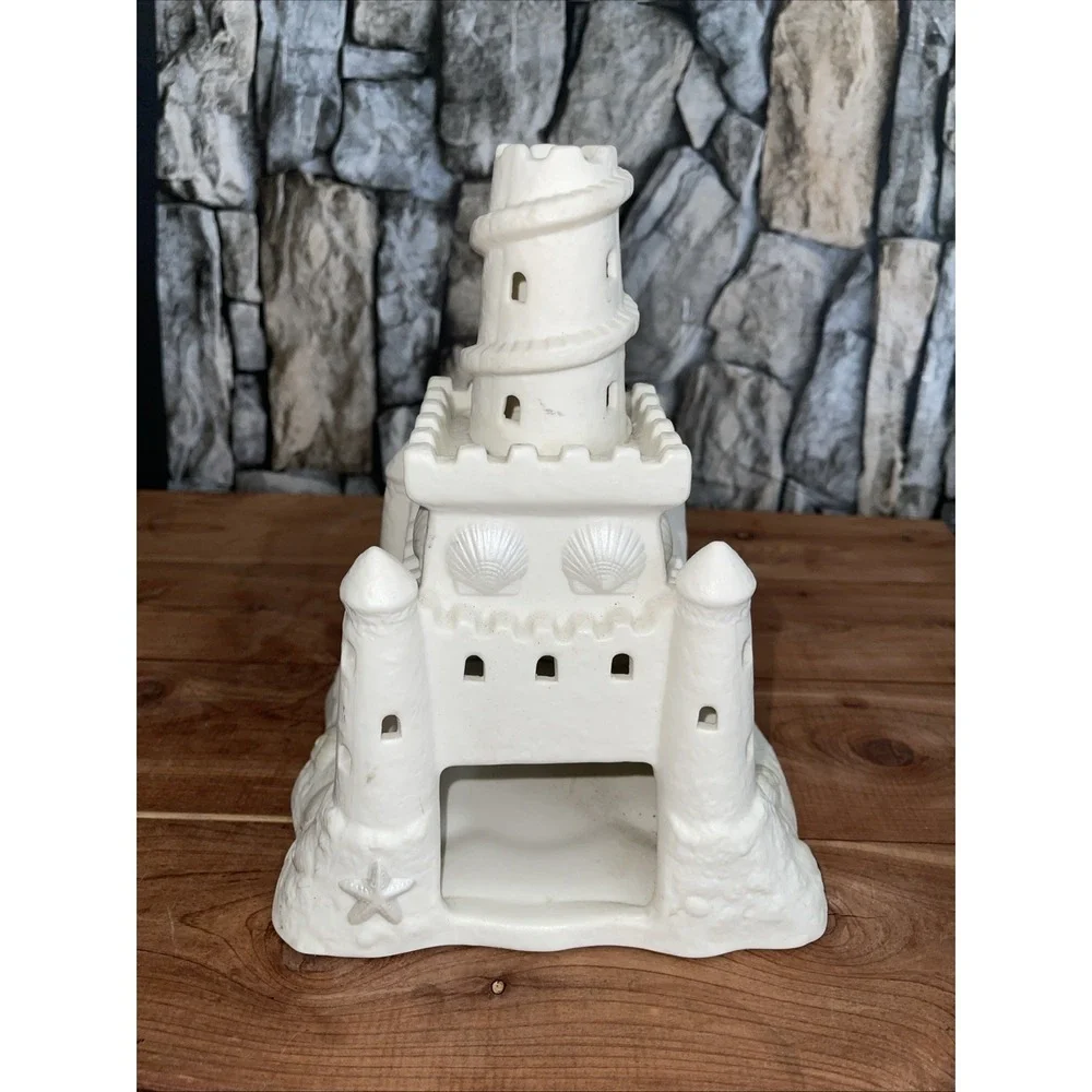 PARTYLITE Sand Castle 2000 Tea Light Candle Holder Farmhouse Beach P7306 - Picture 4 of 10